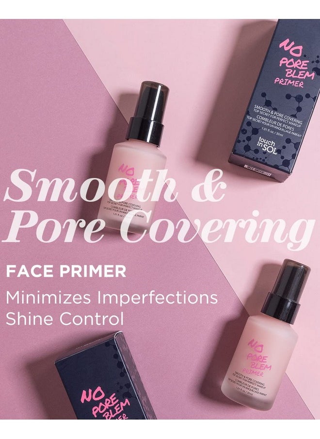 TOUCH IN SOL No Pore Blem Primer, 1.01 fl.oz(30ml) - Face Makeup Primer, Big Pores Perfect Cover, Skin Flawless and Glowing, Instantly Smoothes Lines, Long Lasting Makeup's Staying