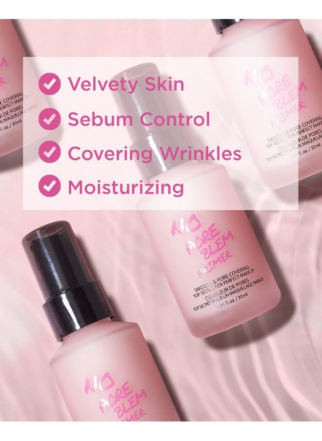 TOUCH IN SOL No Pore Blem Primer, 1.01 fl.oz(30ml) - Face Makeup Primer, Big Pores Perfect Cover, Skin Flawless and Glowing, Instantly Smoothes Lines, Long Lasting Makeup's Staying