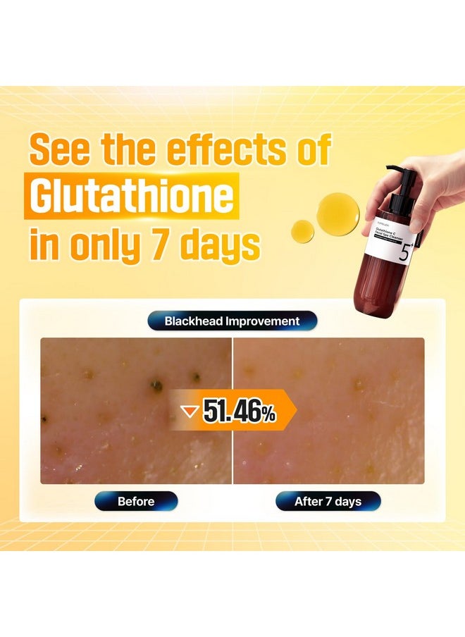 numbuzin No.5+ Glutathione C Facial Spa Cleanser | Makeup Removing Facial Cleanser | Glutathione, Vitamin C, Niacinamide | Aromatherapy, Stress Relief, Dullness, Uneven Skin Tone | 6.76 fl oz