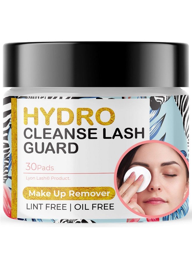 Lyon Lash Make Up Remover Cleaning Pads for Eyelash Extensions (30 Pcs)| Lint Free Silicon Pads| No Damage to Lash Extensions| Waterproof Makeup Removal & Facial Cleansing| Eyelash Extension Supplies