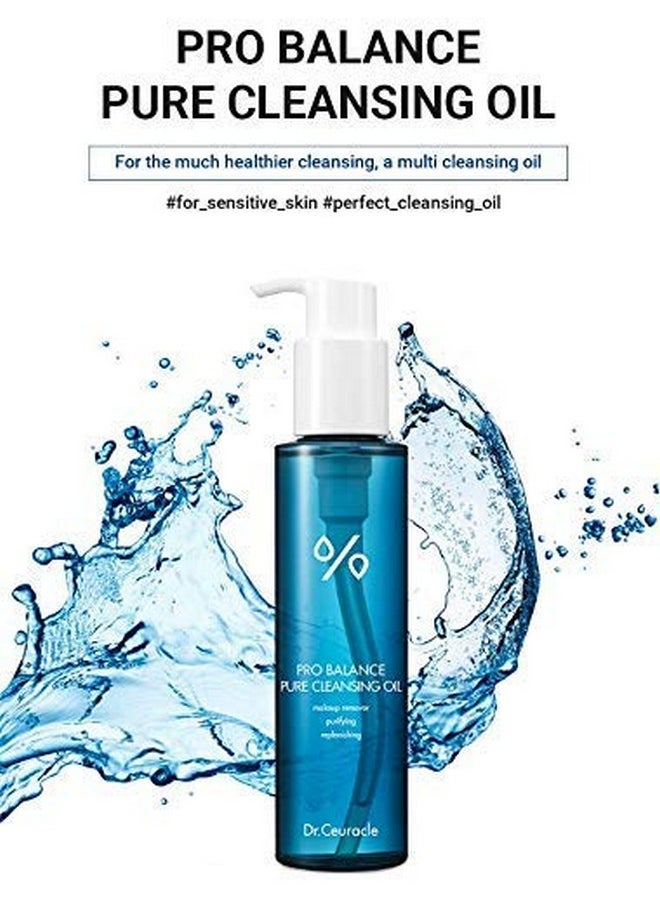 leegeehaam Dr.Ceuracle Pro Balance Pure Deep Cleansing Oil (155 ml / 5.24 fl. oz.) - Mild and Quick Daily Makeup Remover Finished with Hydrating Skincare