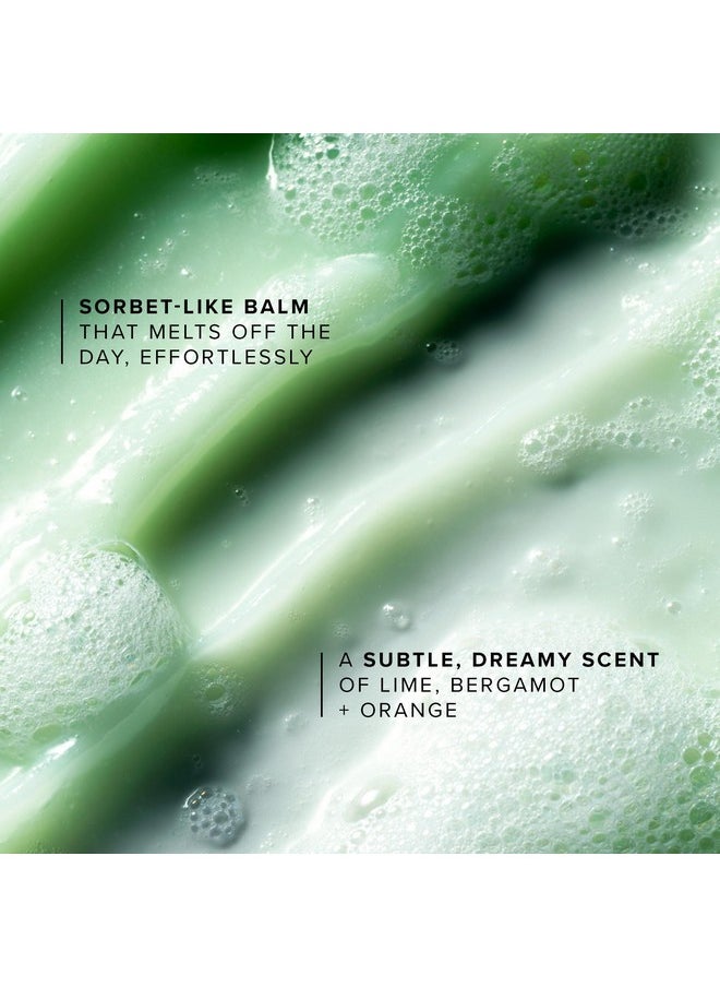 Farmacy Makeup Remover Cleansing Balm - Green Clean Waterproof Makeup Remover + Oil Based Cleanser - Gentle Exfoliating Double Cleanser - Melts From Balm to Milky Lather (200ml)