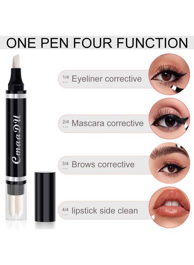Easilydays Eye Makeup Remover Pen, Makeup Remover Eraser Stick Corrector Stick Lipstick Eyeliner Eraser for Instant Touch Up Correction, Mascara Smudges Correction,Travel-Friendly Makeup Removing Pen With 3 Replacement Heads