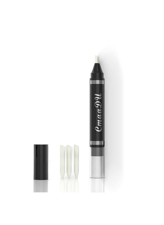Easilydays Eye Makeup Remover Pen, Makeup Remover Eraser Stick Corrector Stick Lipstick Eyeliner Eraser for Instant Touch Up Correction, Mascara Smudges Correction,Travel-Friendly Makeup Removing Pen With 3 Replacement Heads