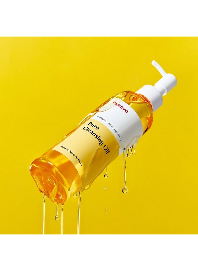 MANYO FACTORY Pure Cleansing Oil 6.7 fl oz (200ml) Korean Facial Cleanser, Blackhead Melting, Daily Makeup Removal with Argan Oil, for Women