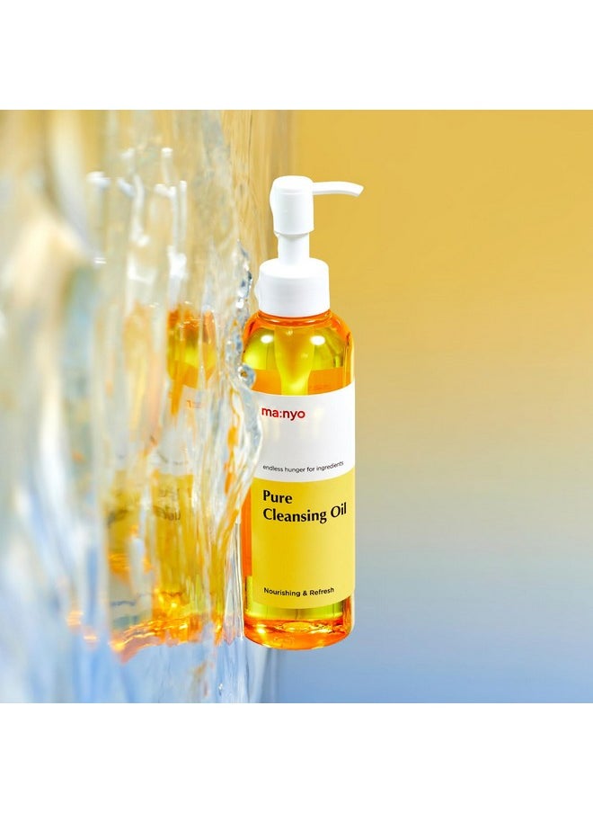 MANYO FACTORY Pure Cleansing Oil 6.7 fl oz (200ml) Korean Facial Cleanser, Blackhead Melting, Daily Makeup Removal with Argan Oil, for Women