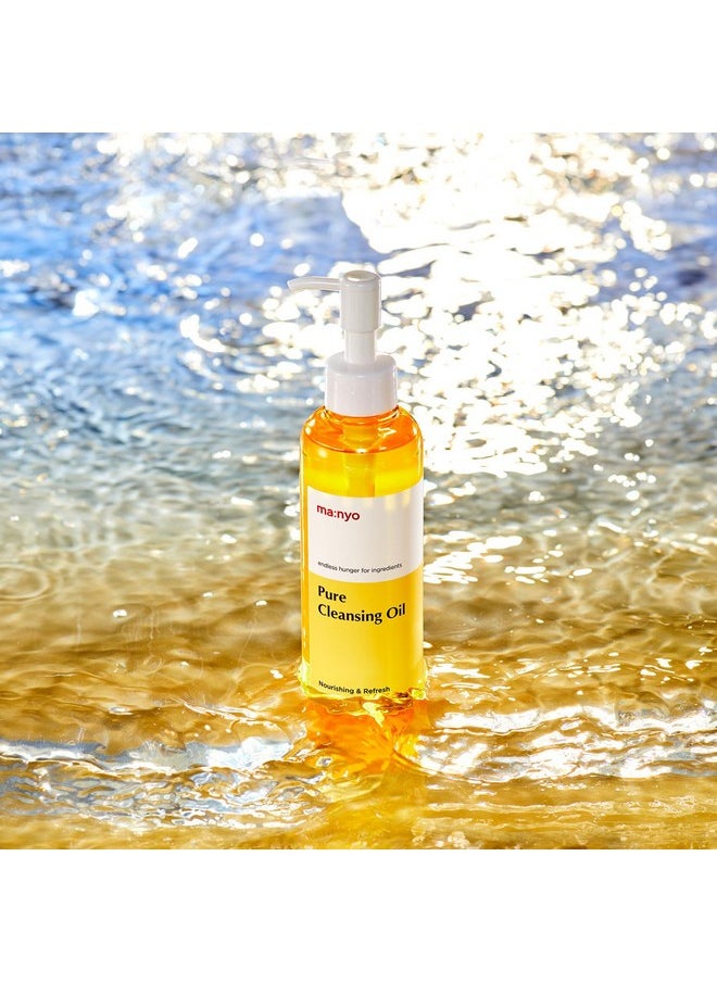 MANYO FACTORY Pure Cleansing Oil 6.7 fl oz (200ml) Korean Facial Cleanser, Blackhead Melting, Daily Makeup Removal with Argan Oil, for Women