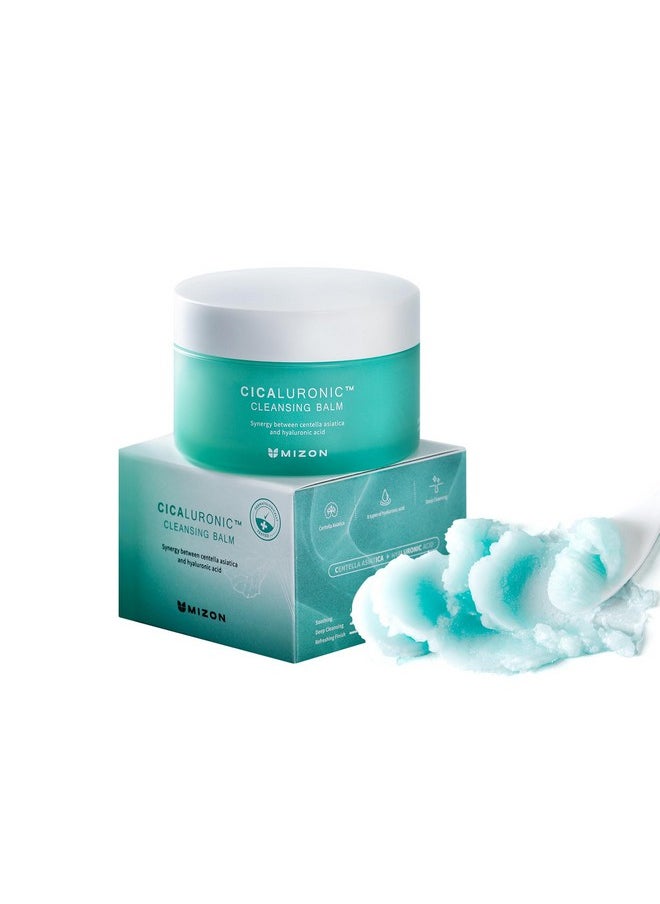 MIZON Cicaluronic Cleansing Balm, Makeup Remover, Centella Asiatica,Hyaluronic Acid, One Step Cleansing (2.7 fl oz)