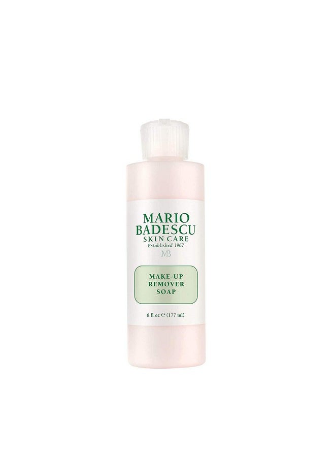 Mario Badescu Makeup Remover Soap for Combination, Dry and Sensitive Skin | Oil Free Cleanser that Hydrates Skin |Formulated with Glycerin | 6 FL OZ