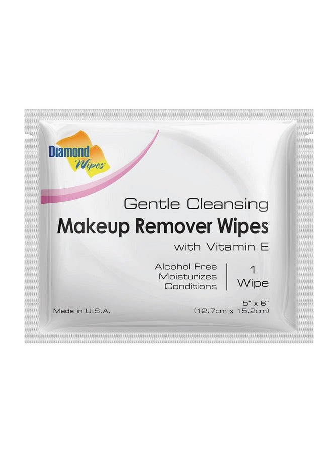 Diamond Wipes Face Cleansing and Waterproof Makeup Remover Wipes, Case of 50 Wipes, Alcohol Free Wipes with Vitamin E