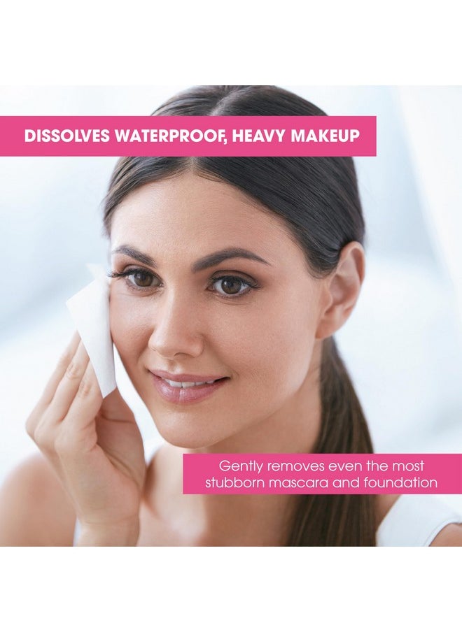 Diamond Wipes Face Cleansing and Waterproof Makeup Remover Wipes, Case of 50 Wipes, Alcohol Free Wipes with Vitamin E