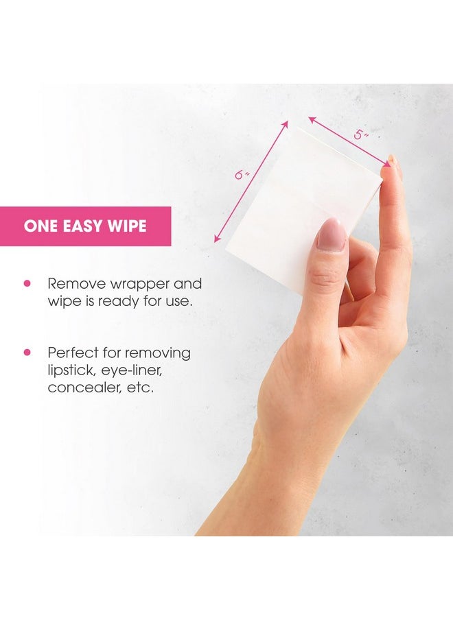 Diamond Wipes Face Cleansing and Waterproof Makeup Remover Wipes, Case of 50 Wipes, Alcohol Free Wipes with Vitamin E