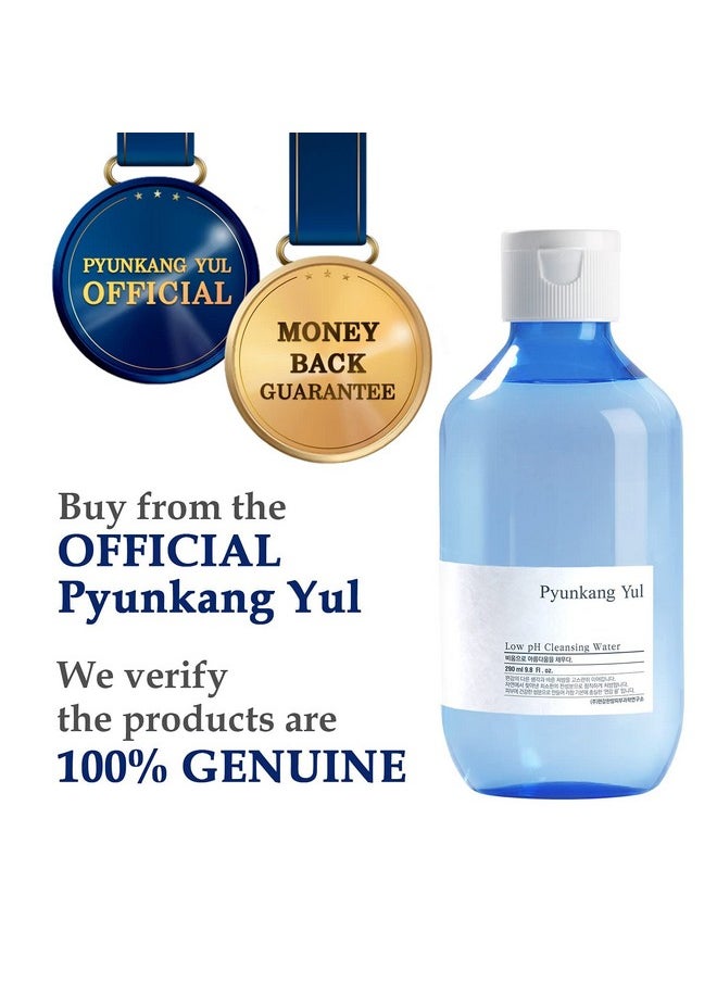 PKY Low pH Facial cleansing washes(water type)Makeup Remover Face Cleanser with Witch Hazel and AHA - Cica, Tea Tree Extract Natural Ingredients Calming Cleanser Ceramide Micellar Water 9.8 Fl Oz