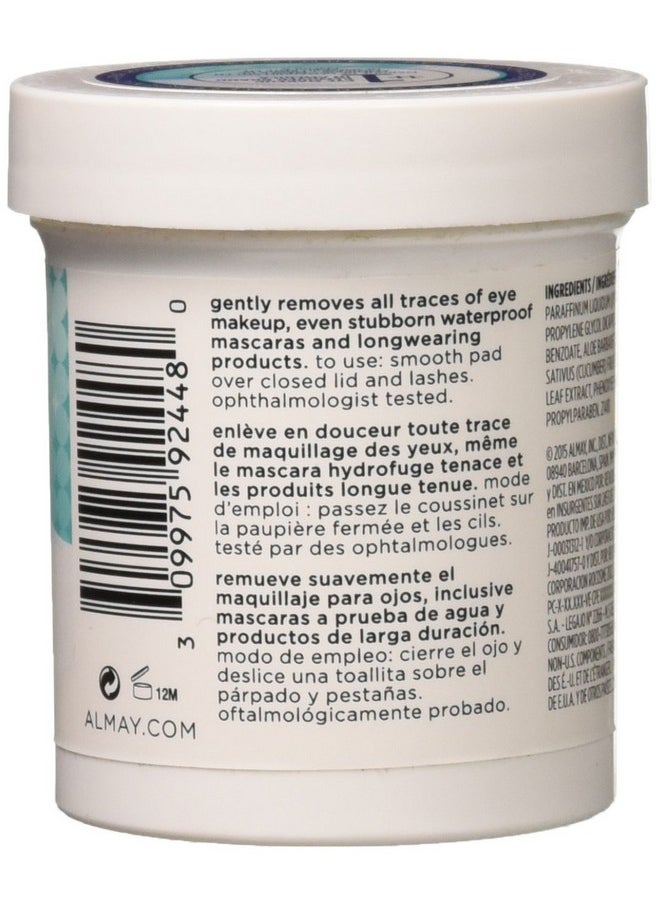 Almay Longwear & Waterproof Eye Makeup Remover Pads, 80 Count