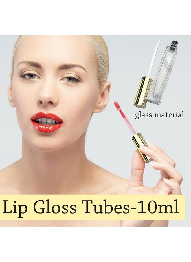 Empty Mascara Tube and Wand Glass, Empty Lip Gloss Tubes with Mascara Wands, Refillable Empty Makeup Containers Clear Mascara Tube, Empty Eyelash Cream Container Bottle (A+B)