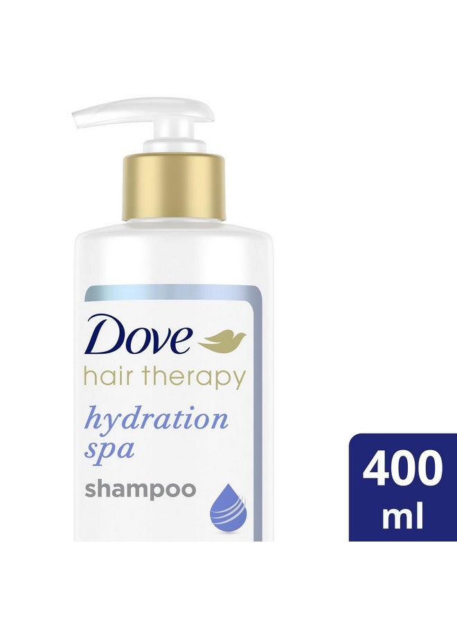Dove Hair Therapy Hydration Spa Shampoo for Dry Hair with Hyaluronic Serum, 13.5 Fl Oz