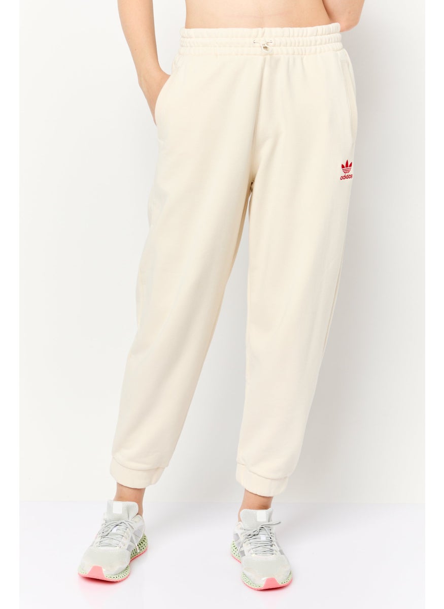 Women Sportswear Fit Outdoor Sweatpants, Beige