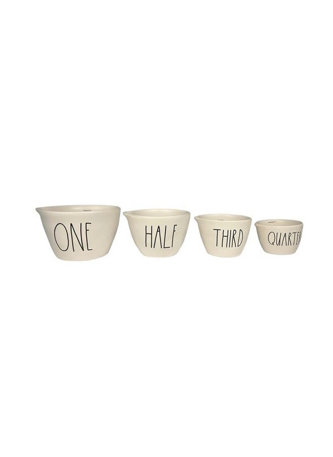 Rae Dunn by Magenta 4 Piece Measuring Cup Set in Matte