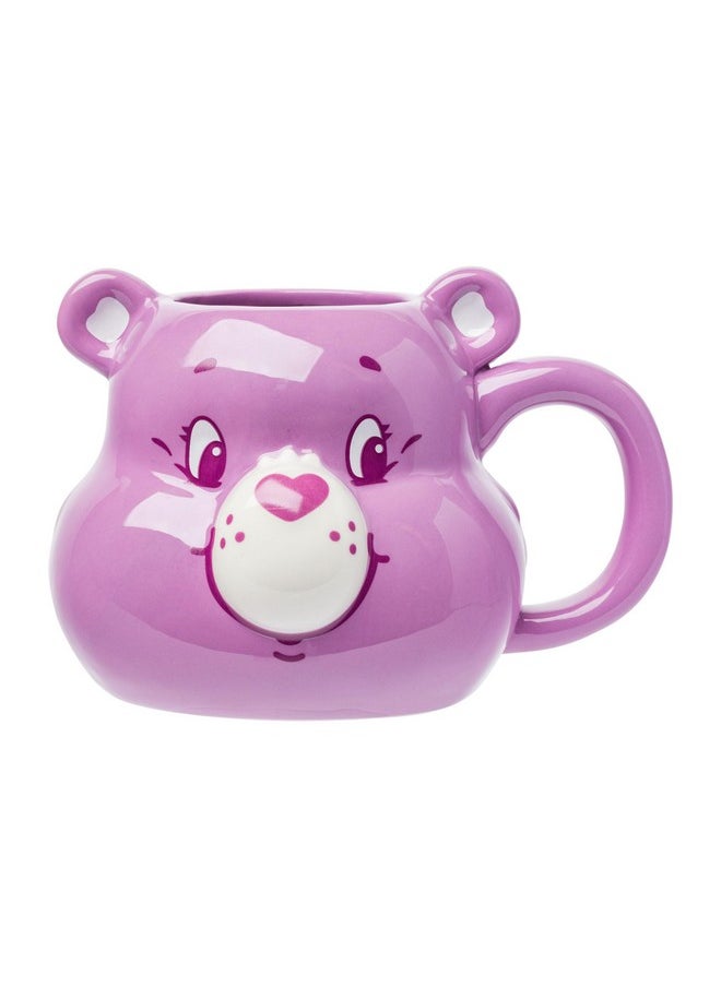 Silver Buffalo Care Bears Ceramic 3D Sculpted Mug Featuring Share Bear, 20 Ounces