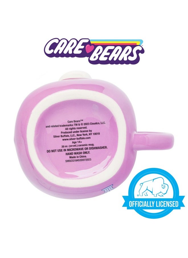 Silver Buffalo Care Bears Ceramic 3D Sculpted Mug Featuring Share Bear, 20 Ounces