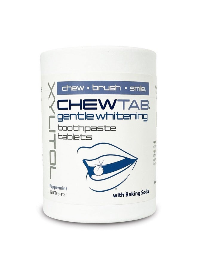 Weldental Chewtab Gentle Whitening Toothpaste Tablets 180 Count Refill (Peppermint)