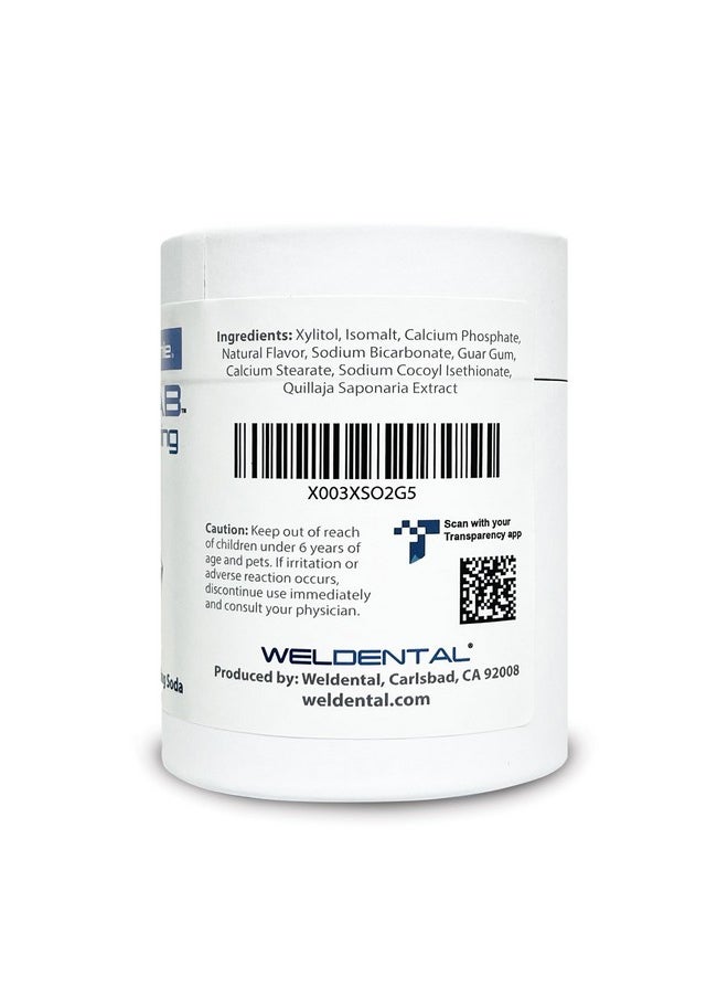 Weldental Chewtab Gentle Whitening Toothpaste Tablets 180 Count Refill (Peppermint)