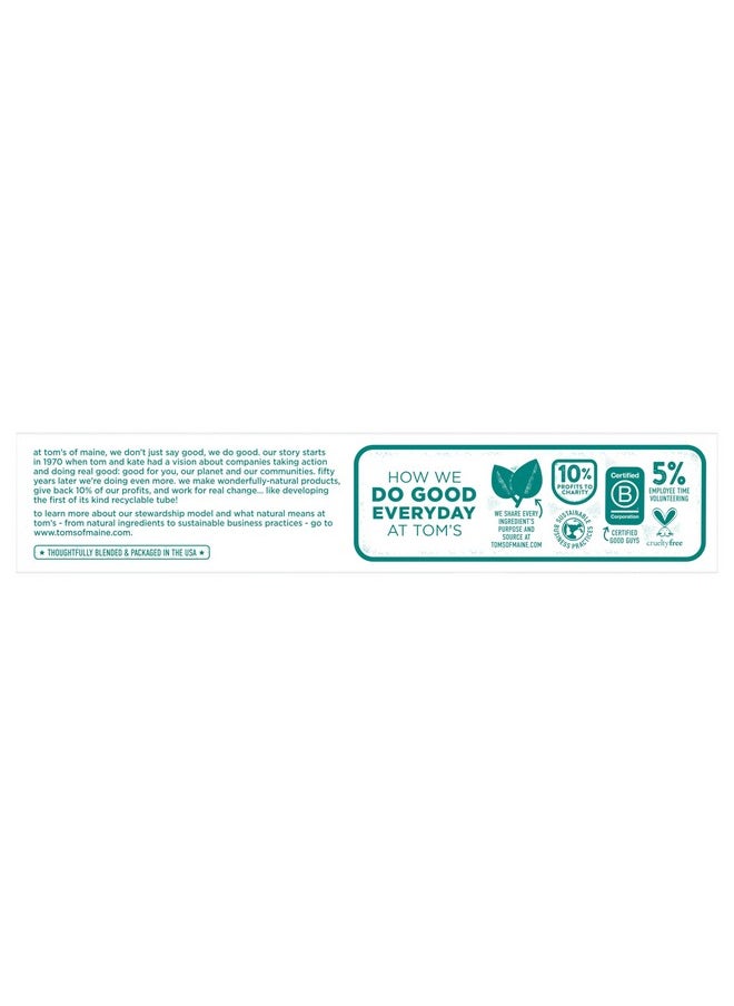 Tom's of Maine Fluoride-Free Antiplaque & Whitening Natural Toothpaste, Fennel, 5.5 oz. 2-Pack
