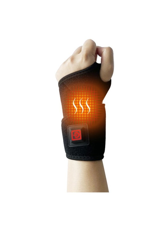 Electric Heated Wrist Brace Wrap Wrist Heating Pad 3-level Temperature Control Wrist Warmer Support Wristband Heat Therapy for Injury Arthritis Tendonitis Joint Pain Relief