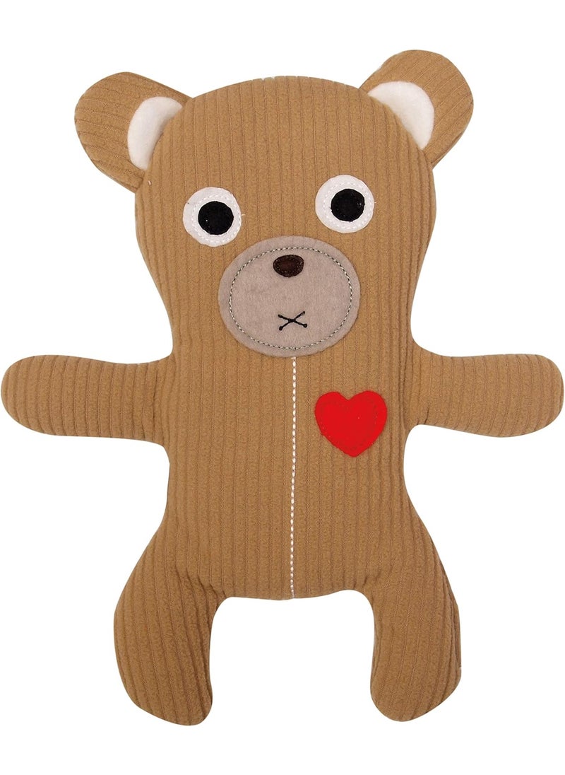 GAMAGO Teddy Bear Heating Pad Huggable, Microwavable Pillow for Cramps, Aches & Anxiety Relief, Adorably Cute Heatable Pack Stuffed with Eco-Friendly Buckwheat & Dried Lavender, 12 Inches, Brown