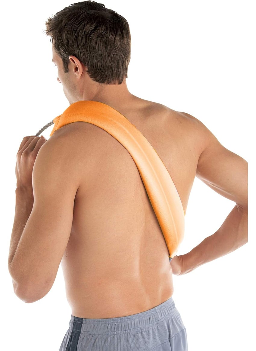 Bed Buddy Aromatherapy Heat Pad and Cooling Neck Wrap - Microwave Heating Pad for Sore Muscles - Cold Wrap Pack for Aches and Pain, Nutmeg/Vanilla Scent Orange