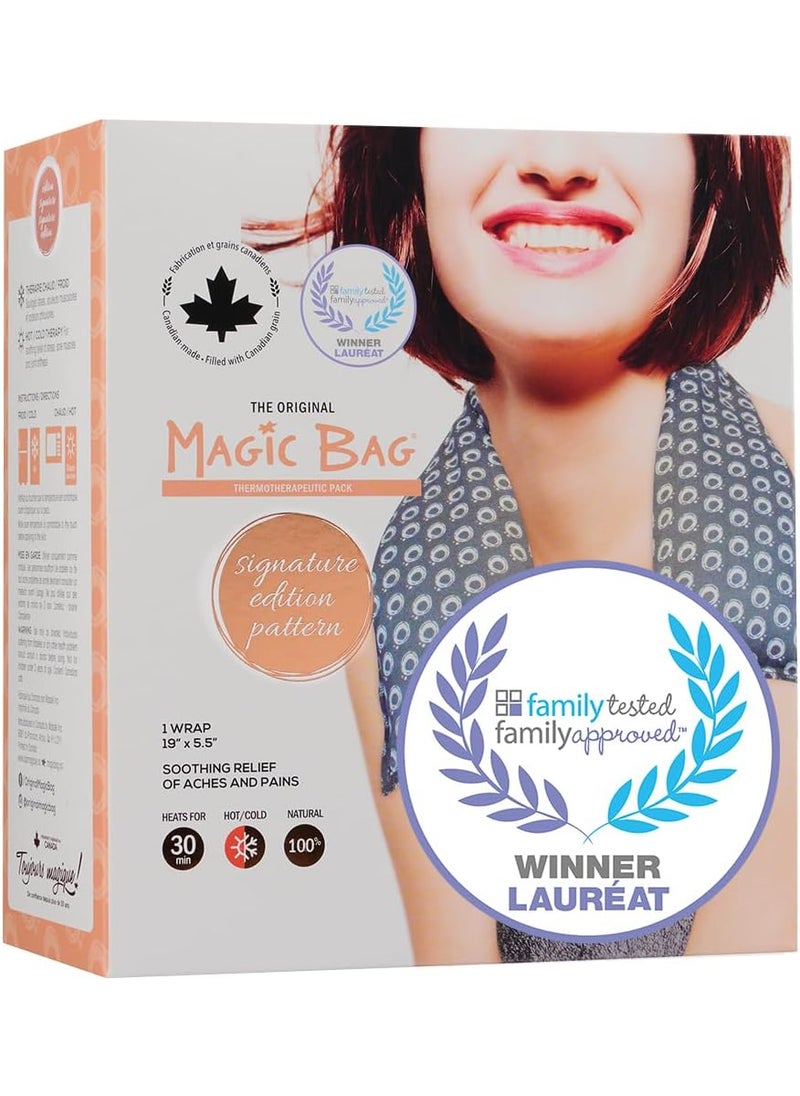 The Original Magic Bag Signature Edition Extended Compress, Hot/Cold Therapy for Neck and Lower Back Pain Relief, Cordless Hot Cold Compress, 46 x 13.5 cm (18.1
