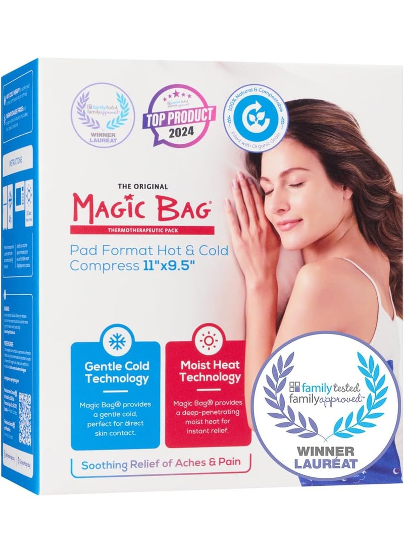 The Original Magic Bag Practical Magic Bag Heating Compress, Hot/Cold Therapy for Stomach Pain Relief, Cordless Hot Cold Compress, 30.5 x 23 cm (12
