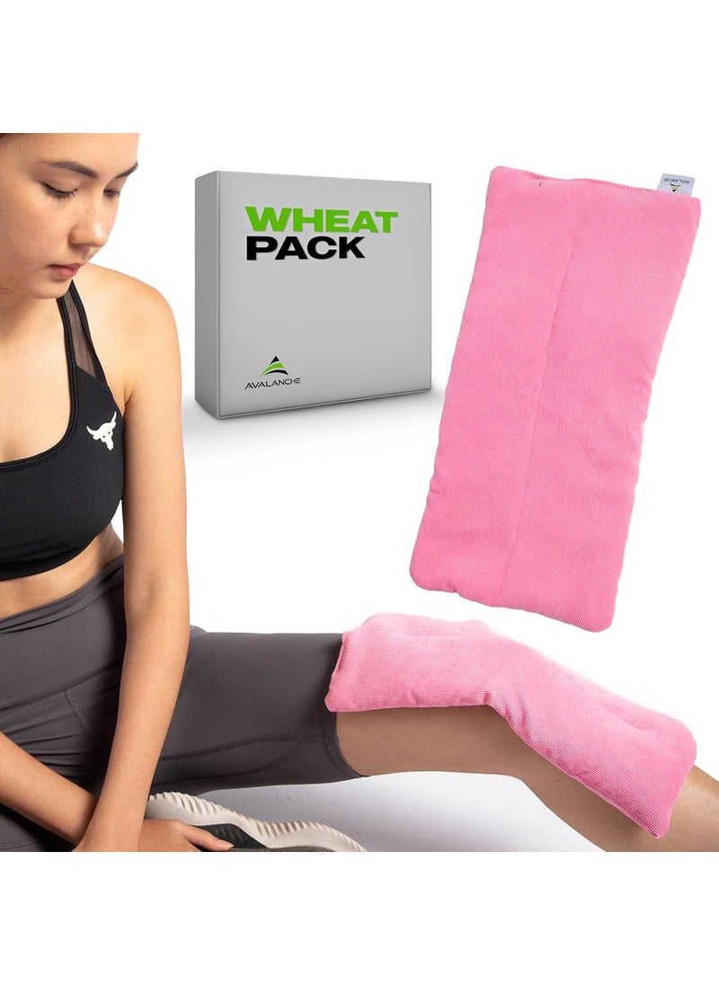 AVALANCHE Athletic Heat Pad & Cooling Pad for Recovery - Neck Heating Pad for Muscle Soreness & Tension - Back & Shoulder Heating Pad - Microwavable Heating Pads - Cold Packs for Injuries (Pink)