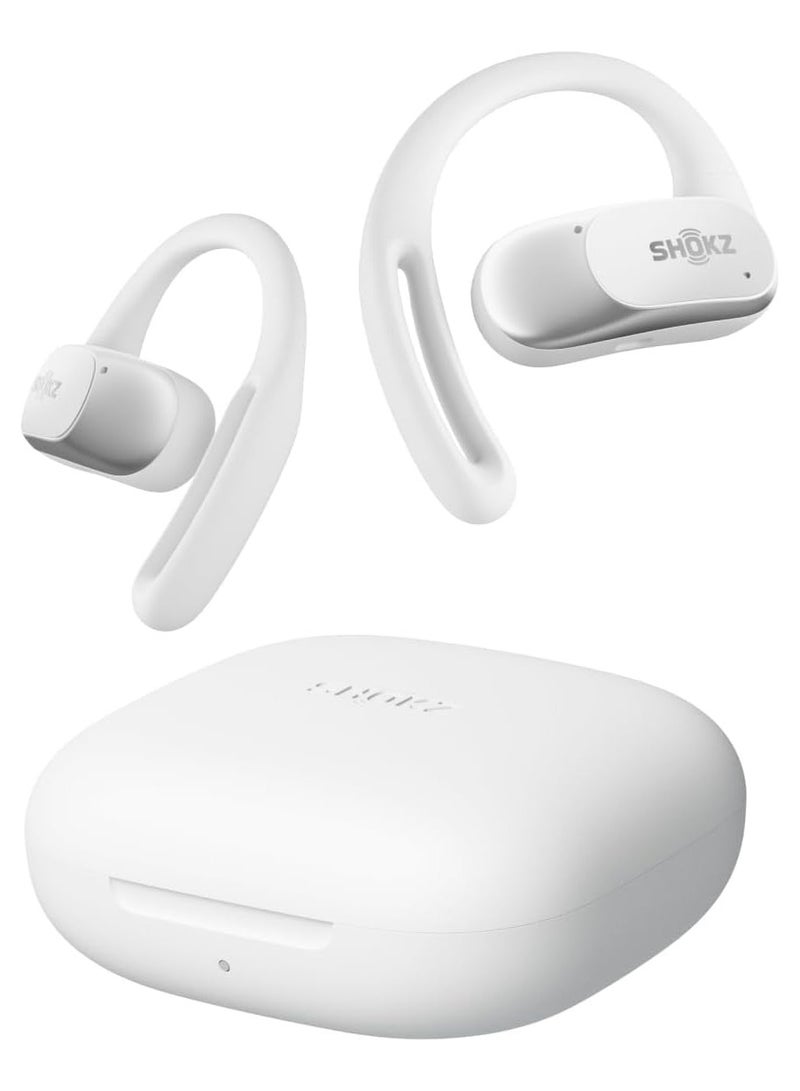 OpenFit Air - Open-Ear Headphones, True Wireless Earbuds, Water Resistant, Secure Earhooks for Daily Use White