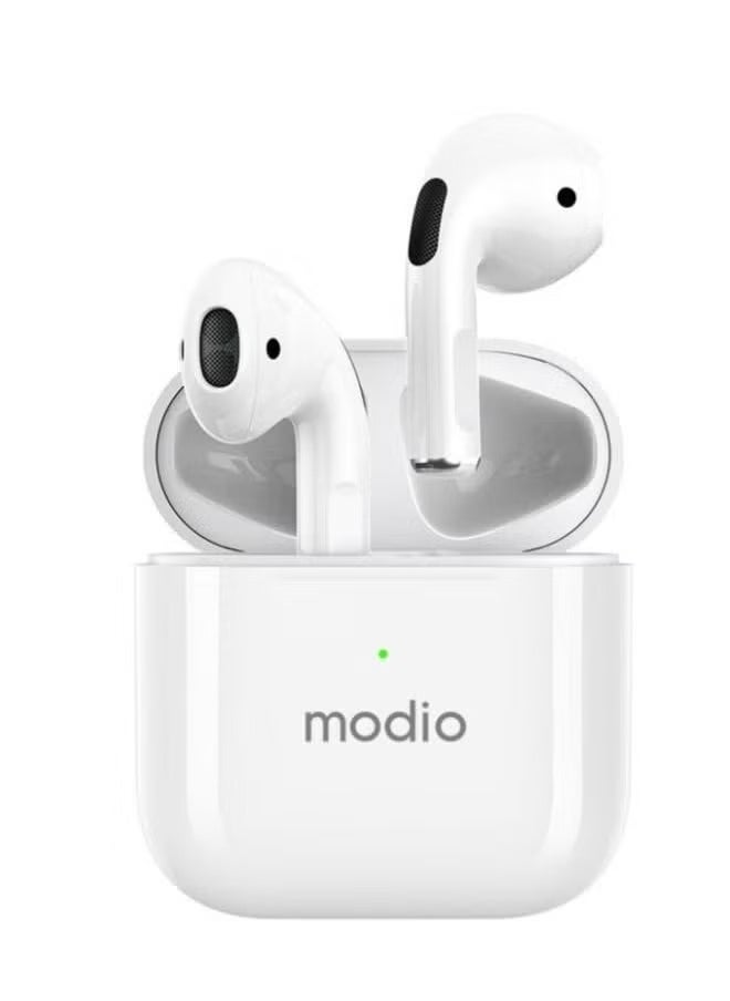 ME4 True Wireless Stereo (TWS) Bluetooth Earbuds with Charging Case – In-Ear Headset with HD Sound, Touch Controls, Noise Isolation, Built-in Mic & Bluetooth 5.3 – Lightweight, Compact Design Compatible with Android & iOS for Music, Calls & More