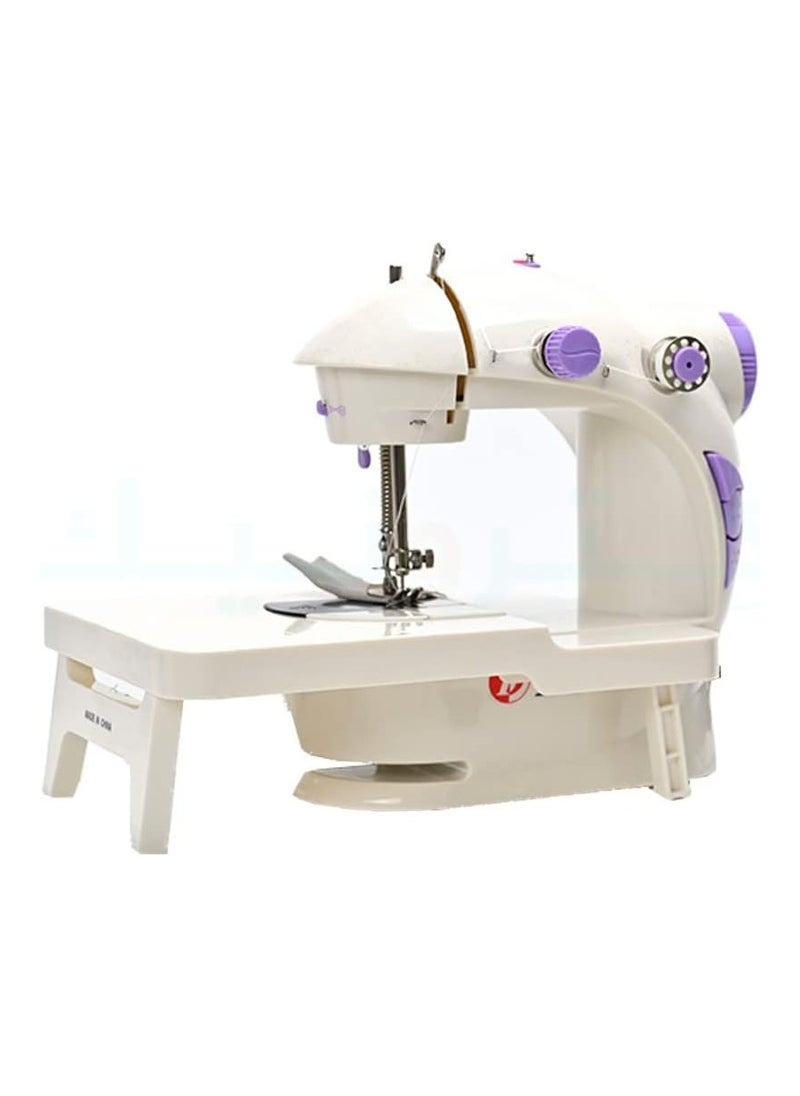 Household Sewing Machine Mini Sewing Machine Household Electric Sewing Machine With Expansion Table Sewing Machines (Color : Purple, Size : 21X19X9CM) (Purple 21X19X9CM)