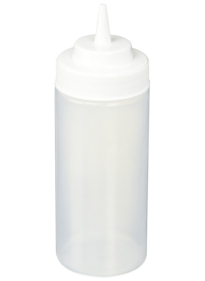 Winco Wide Mouth Squeeze Bottles, 16 Ounce, Clear, Medium, 6-Piece