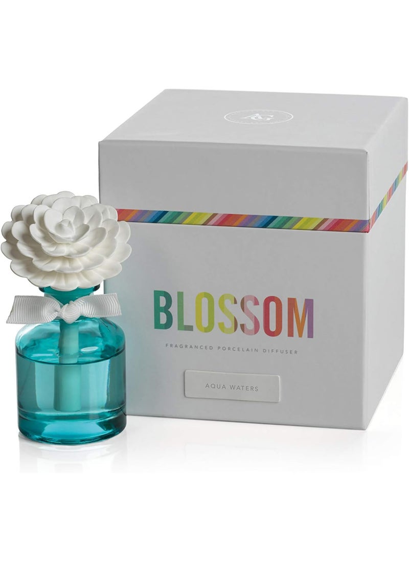 Zodax Blossom Fragrance Porcelain Diffuser Colored Bottle 2.5
