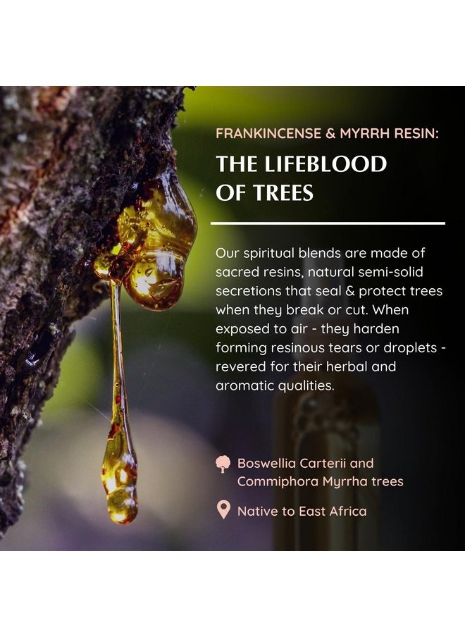 Frankincense & Myrrh Natural Resin Mist Spray by Aromafume | 100 ml / 3.3oz | Ideal for deep relaxation, spirituality & rituals | Made with Pure Resin from Somalia | Non-alcoholic, non-toxic & vegan