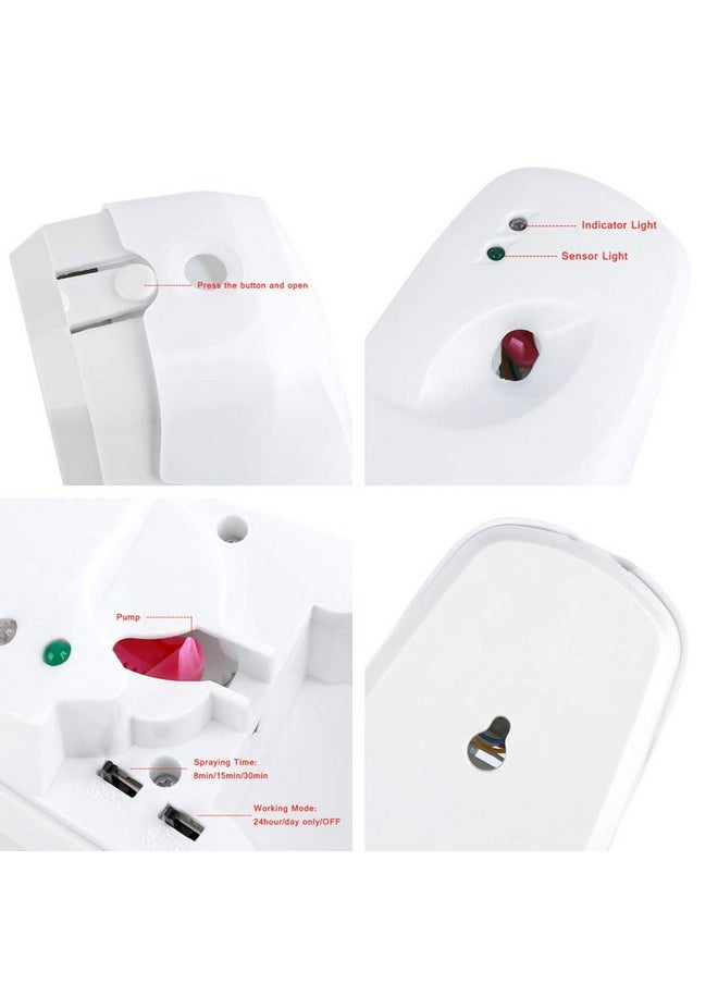 Automatic Air Freshener Dispenser Bathroom Timed Air Freshener Spray Wall Mounted, Automatic Scent Dispenser for Home, Room, Offices, Schools, Restaurants, Hotels, Public Toilet White