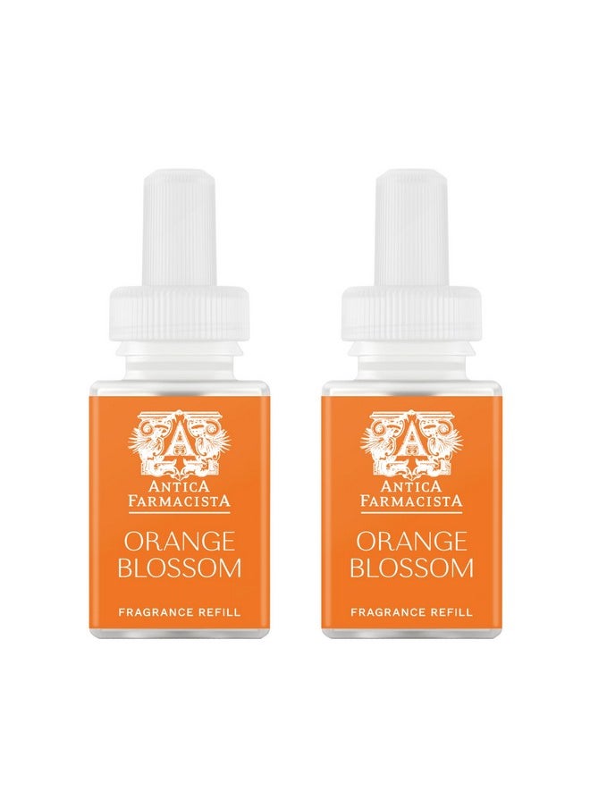Pura & Antica Farmacista Home Scent Refill - Smart Home Air Diffuser Fragrance - Up to 120-Hours of Luxury Fragrance per Refill - Household Essential - Safe Diffuser Fragrance - 2 Pack, Orange Blossom