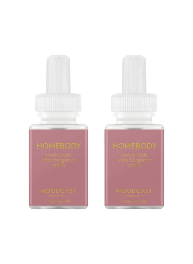Pura & Moodcast Home Scent Refill - Smart Home Air Diffuser Fragrance - Up to 120-Hours of Premium Fragrance per Refill - Household Essential - Clean & Safe Diffuser Fragrance - 2 Pack, Homebody