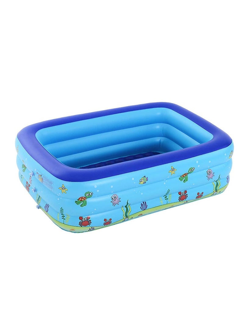 Inflatable Swimming Pool, 82Inx59Inx23In, Family Pool, Paddling Pool for Children, Inflatable Swimming Pools, Rectangular Family Pool, for Indoor, Backyard, Garden, Outdoor, Water Parties