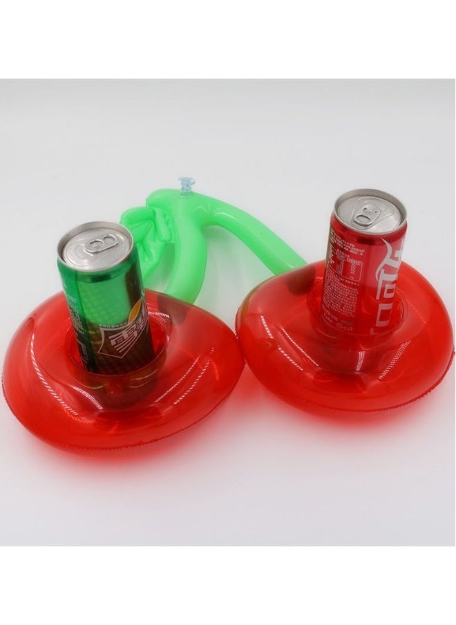 Double Cherry Shape Inflatable Swimming Pool Portable Cup Holder
