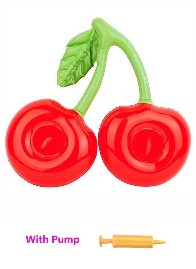 Double Cherry Shape Inflatable Swimming Pool Portable Cup Holder