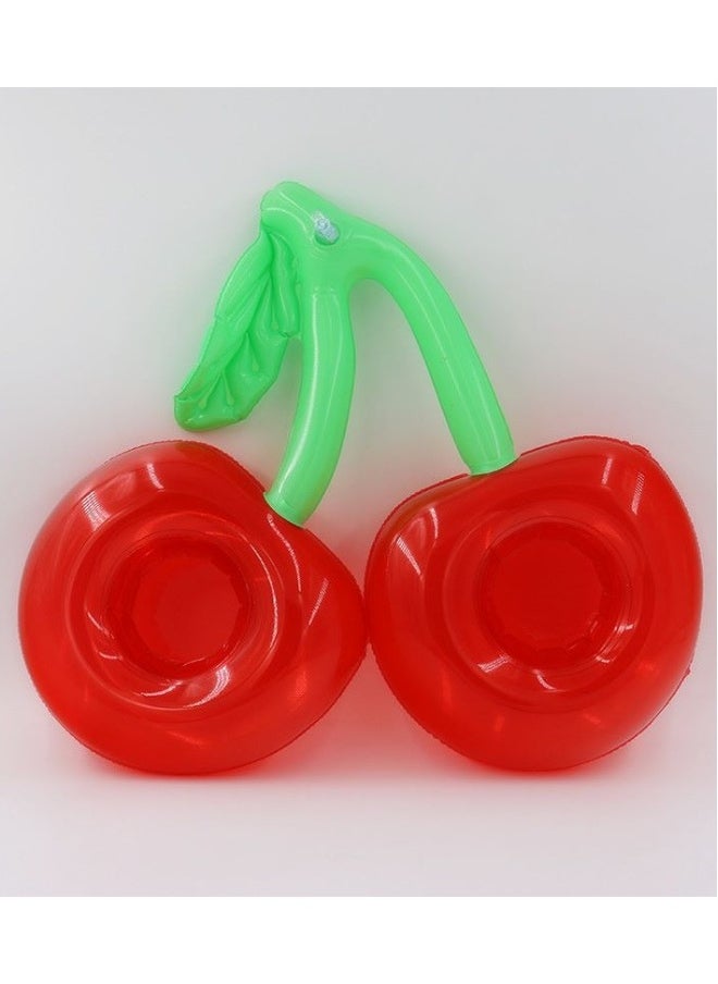 Double Cherry Shape Inflatable Swimming Pool Portable Cup Holder