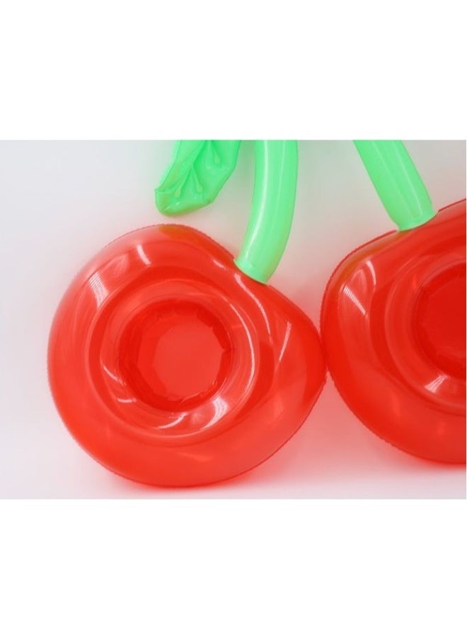 Double Cherry Shape Inflatable Swimming Pool Portable Cup Holder