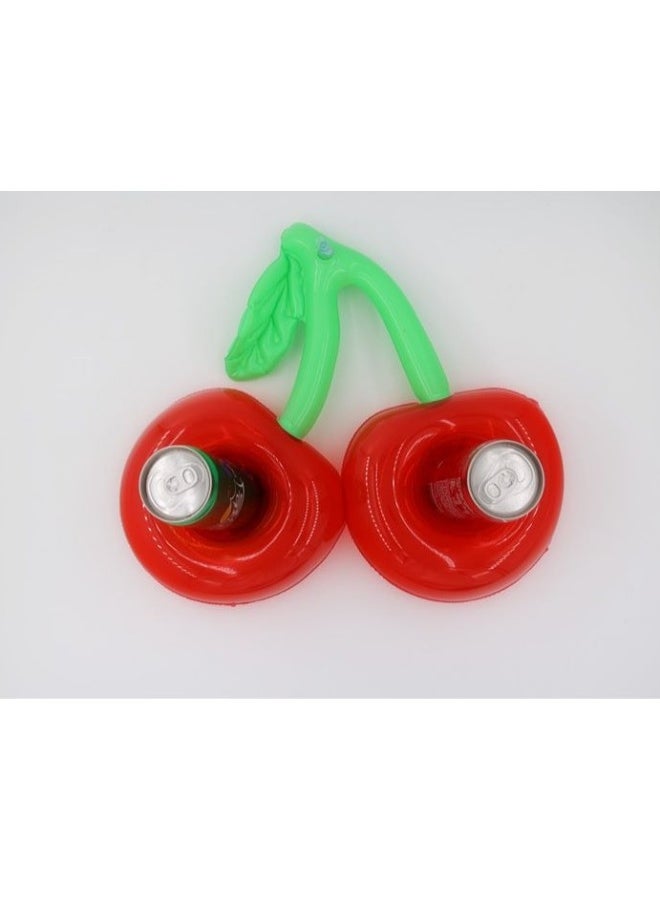 Double Cherry Shape Inflatable Swimming Pool Portable Cup Holder