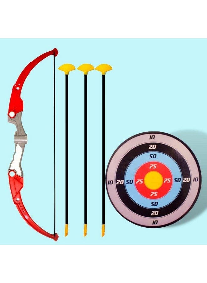 Storio Outdoor Toys Bow and Arrow Archery Set Toy Set with Target Board - Dhanush Baan for Kids Girls Boys, Multicolor