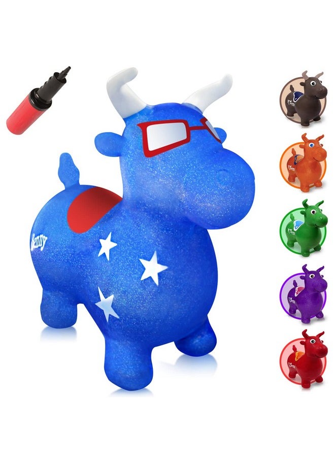 WALIKI Bouncy Horse Hopper | Benny The Jumping Bull Inflatable Hopping Pony for Toddlers